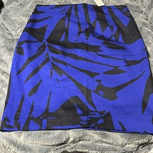 NWT - Express blue and black skirt size 10